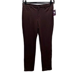 New Gloria Vanderbilt Women’s Vilma Midrise Brown Pointe Leggings Size 12 NWT